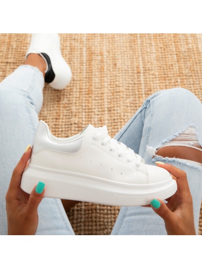Pantofi sport cod 20-C01 White/Silver