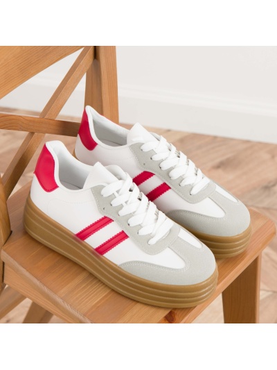 Pantofi sport cod T008 White/Red