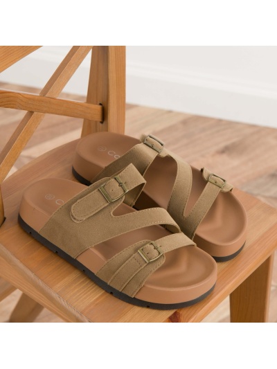 Papuci cod 988-11 Khaki