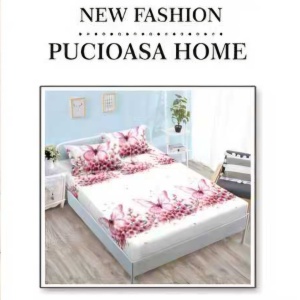 Lenjerie cu Elastic din Finet 4 Piese pentru Pat Matrimonial-FE4L 345 - Img 3