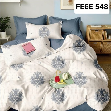Lenjerie cu Elastic din Finet 6 Piese pentru pat Matrimonial -FE6E 548