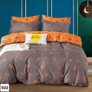 Lenjerie Finet 6 Piese cu Cearceaf Normal pentru Pat Matrimonial-GR6E 502