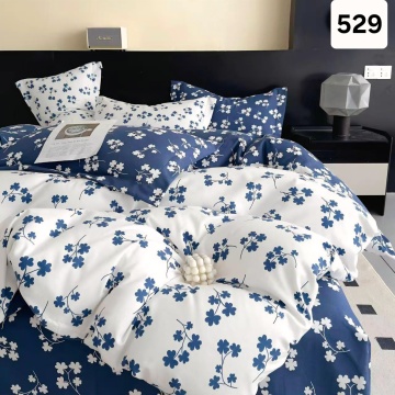 Lenjerie Finet 6 Piese cu Cearceaf Normal pentru Pat Matrimonial-GR6E 529