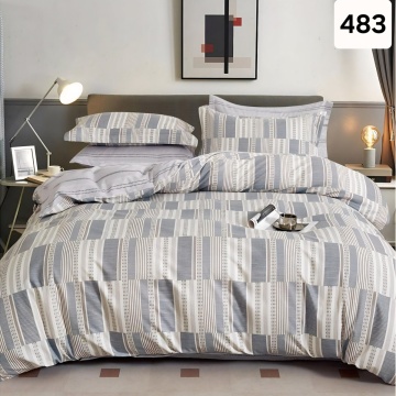 Lenjerie Finet 6 Piese cu Cearceaf Normal pentru Pat Matrimonial-GR6E 483