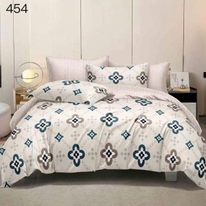 Lenjerie Finet 6 Piese cu Cearceaf Normal pentru Pat Matrimonial-GR6E 454