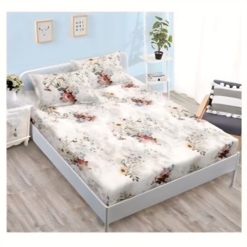 Lenjerie cu Elastic din Finet 6 Piese pentru pat Matrimonial -FE6E 555 - Img 2