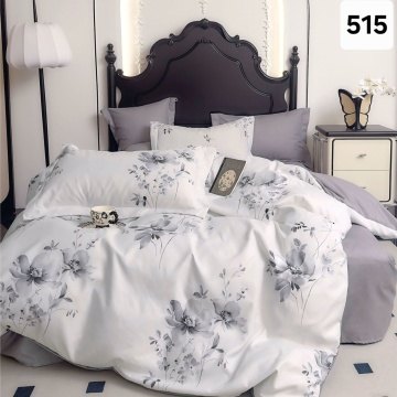 Lenjerie Finet 6 Piese cu Cearceaf Normal pentru Pat Matrimonial-GR6E 515