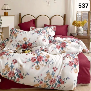 Lenjerie Finet 6 Piese cu Cearceaf Normal pentru Pat Matrimonial-GR6E 537