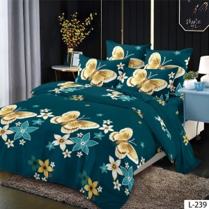 Lenjerie Finet 6 Piese cu Cearceaf Normal pentru Pat Matrimonial-GR6L 239