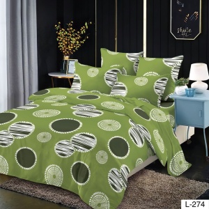 Lenjerie Finet 6 Piese cu Cearceaf Normal pentru Pat Matrimonial-GR6L 274