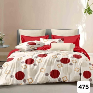 Lenjerie Finet 6 Piese cu Cearceaf Normal pentru Pat Matrimonial-GR6E 475