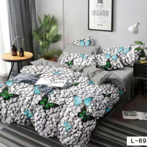 Lenjerie Finet 6 Piese cu Cearceaf Normal pentru Pat Matrimonial-GR6L 69