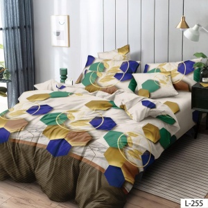 Lenjerie Finet 6 Piese cu Cearceaf Normal pentru Pat Matrimonial-GR6L 255