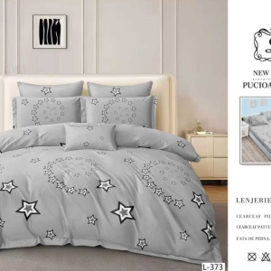 Lenjerie cu Elastic din Finet 4 Piese pentru Pat Matrimonial-FE4L 373 - Img 2