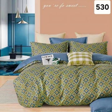 Lenjerie Finet 6 Piese cu Cearceaf Normal pentru Pat Matrimonial-GR6E 530