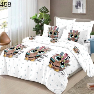 Lenjerie Finet 6 Piese cu Cearceaf Normal pentru Pat Matrimonial-GR6E 458