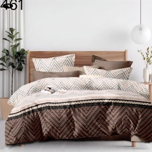 Lenjerie Finet 6 Piese cu Cearceaf Normal pentru Pat Matrimonial-GR6E 461