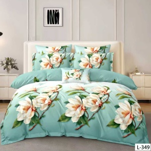 Lenjerie Finet 6 Piese cu Cearceaf Normal pentru Pat Matrimonial-GR6L 349
