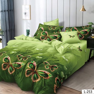 Lenjerie Finet 6 Piese cu Cearceaf Normal pentru Pat Matrimonial-GR6L 253