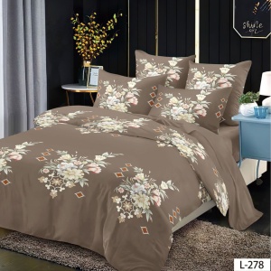 Lenjerie Finet 6 Piese cu Cearceaf Normal pentru Pat Matrimonial-GR6L 278