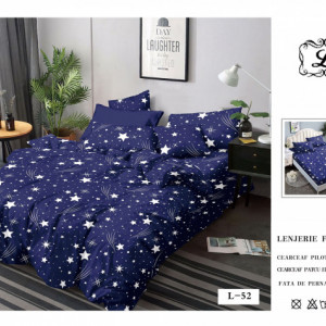 Lenjerie cu Elastic din Finet 4 Piese pentru Pat Matrimonial-FE4L 52
