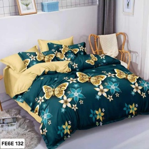 Lenjerie cu Elastic din Finet 6 Piese pentru Pat Matrimonial-FE6E 132