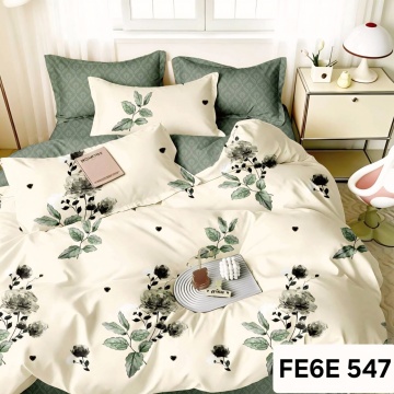 Lenjerie cu Elastic din Finet 6 Piese pentru pat Matrimonial -FE6E 547