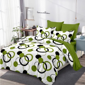 Lenjerie Finet 6 Piese cu Cearceaf Normal pentru Pat Matrimonial-GR6C 792