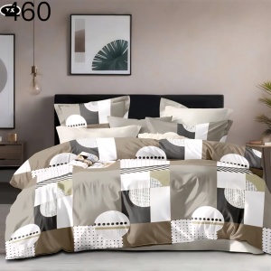 Lenjerie Finet 6 Piese cu Cearceaf Normal pentru Pat Matrimonial-GR6E 460