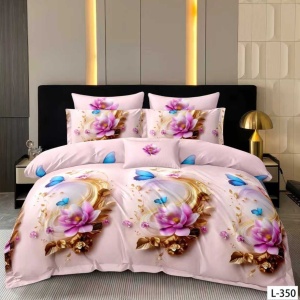 Lenjerie Finet 6 Piese cu Cearceaf Normal pentru Pat Matrimonial-GR6L 350