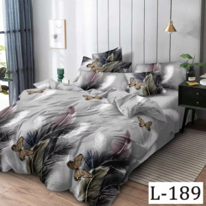 Lenjerie Finet 6 Piese cu Cearceaf Normal pentru Pat Matrimonial-GR6L 189
