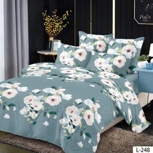 Lenjerie Finet 6 Piese cu Cearceaf Normal pentru Pat Matrimonial-GR6L 248