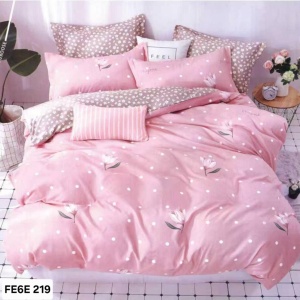 Lenjerie cu Elastic din Finet 6 Piese pentru pat Matrimonial-FE6E 219