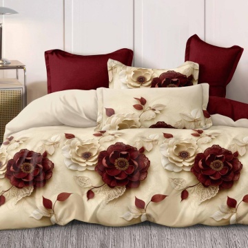 Lenjerie Finet 5D 6 Piese cu Cearceaf Normal pentru Pat Matrimonial-CC 10