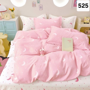 Lenjerie Finet 6 Piese cu Cearceaf Normal pentru Pat Matrimonial-GR6E 525