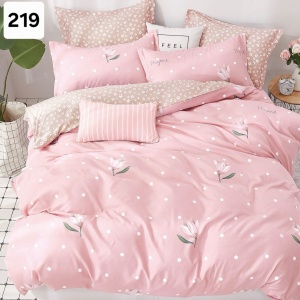 Lenjerie Finet 6 Piese cu Cearceaf Normal pentru Pat Matrimonial-GR6E 219