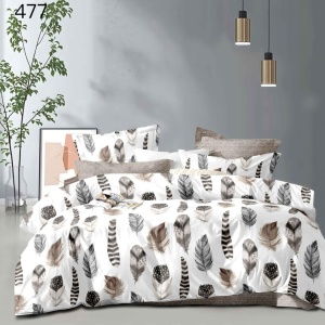 Lenjerie Finet 6 Piese cu Cearceaf Normal pentru Pat Matrimonial-GR6E 477