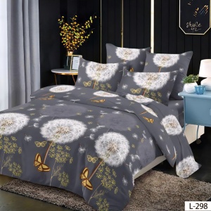 Lenjerie Finet 6 Piese cu Cearceaf Normal pentru Pat Matrimonial-GR6L 298