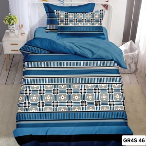 Lenjerie 1 Persoană din Finet 4 Piese Cearceaf cu Elastic-GR4S 46