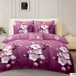 Lenjerie cu Elastic din Finet 4 Piese pentru Pat Matrimonial-FE4L 344