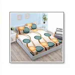 Lenjerie cu Elastic din Finet 4 Piese pentru Pat Matrimonial-FE4L 361 - Img 3