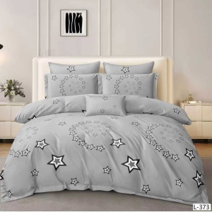 Lenjerie cu Elastic din Finet 4 Piese pentru Pat Matrimonial-FE4L 373