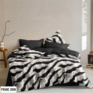 Lenjerie cu Elastic din Finet 6 Piese pentru Pat Matrimonial-FE6E 398