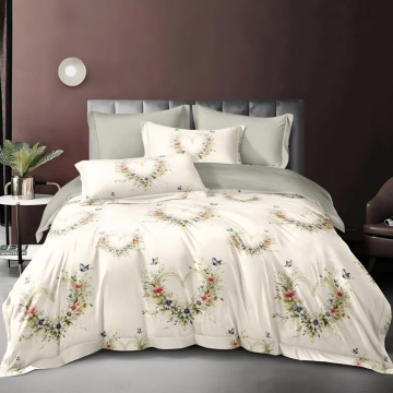 Lenjerie cu Elastic din Finet 6 Piese pentru pat Matrimonial -FE6E 544