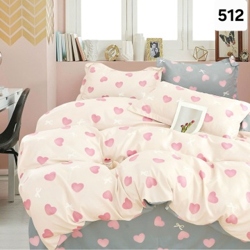 Lenjerie Finet 6 Piese cu Cearceaf Normal pentru Pat Matrimonial-GR6E 512