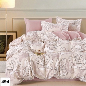 Lenjerie Finet 6 Piese cu Cearceaf Normal pentru Pat Matrimonial-GR6E 494