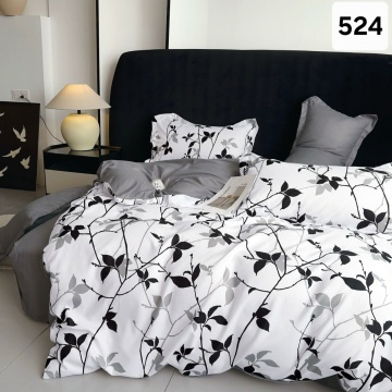 Lenjerie Finet 6 Piese cu Cearceaf Normal pentru Pat Matrimonial-GR6E 524