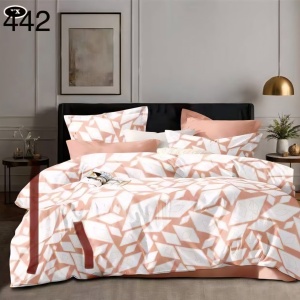 Lenjerie Finet 6 Piese cu Cearceaf Normal pentru Pat Matrimonial-GR6E 442