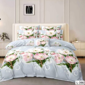 Lenjerie Finet 6 Piese cu Cearceaf Normal pentru Pat Matrimonial-GR6L 390