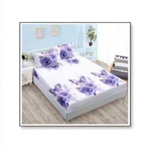 Lenjerie cu Elastic din Finet 4 Piese pentru Pat Matrimonial-FE4L 352 - Img 3